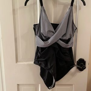 Black & White One Piece Swimsuit